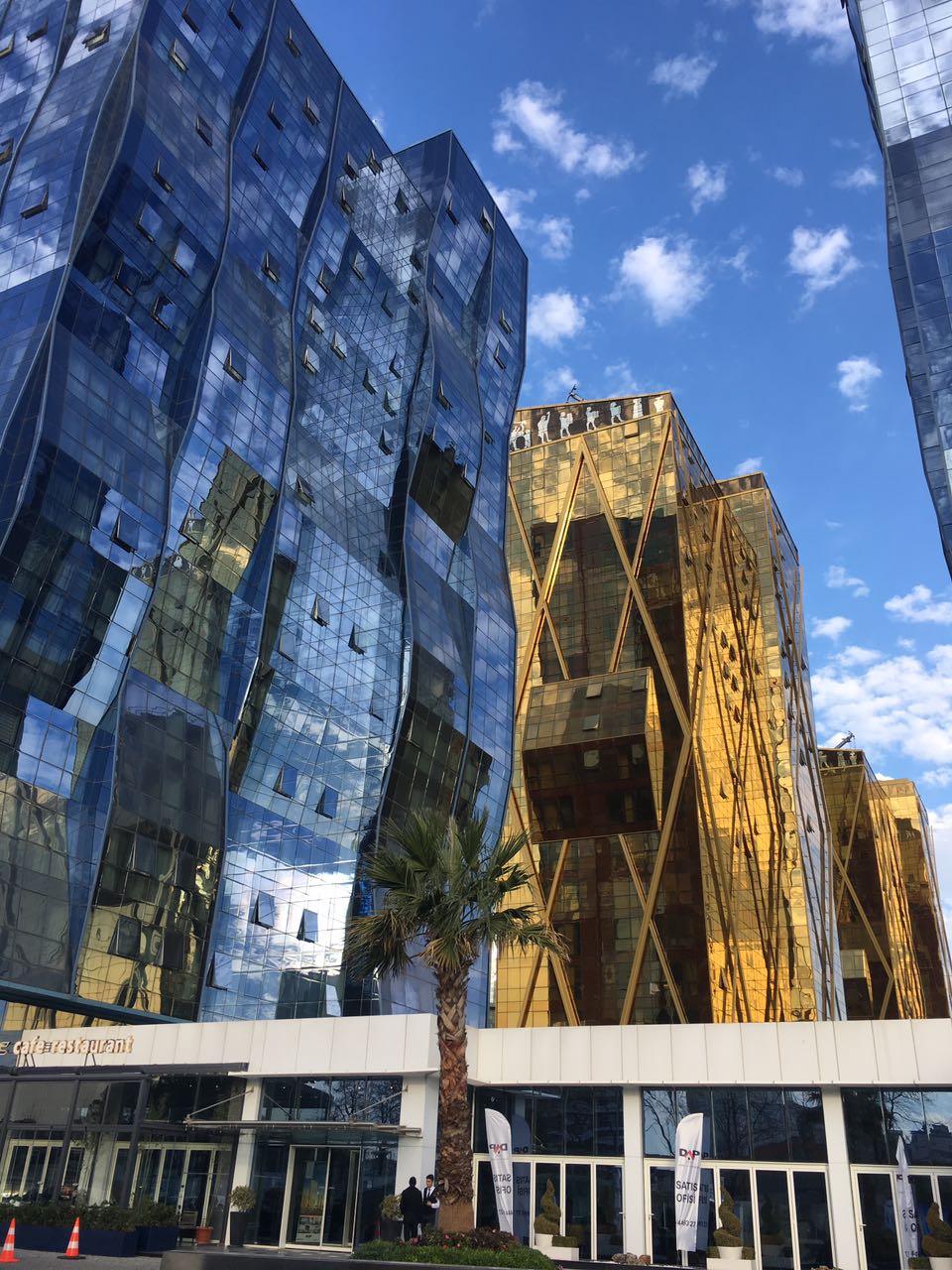 Modern aluminum facade